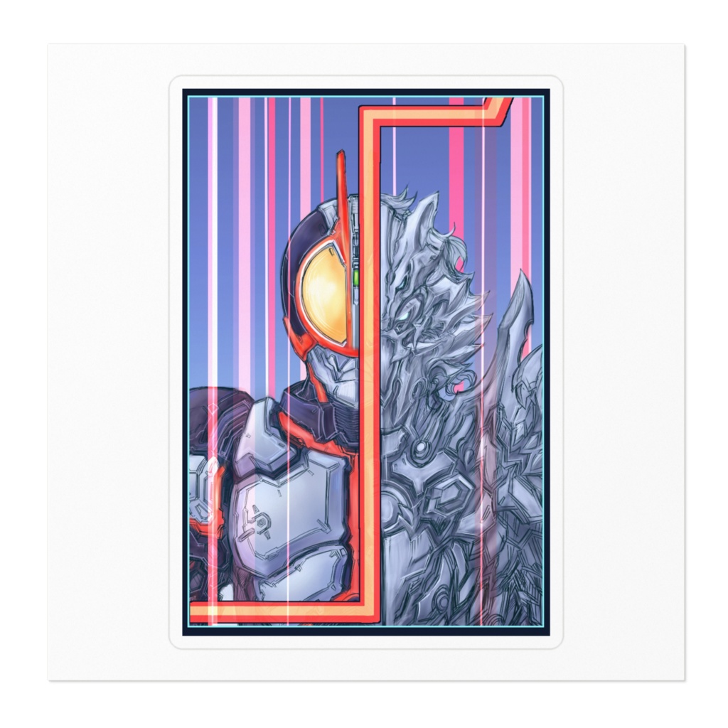 仮面ライダーファイズ / ウルフオルフェノク ステッカー