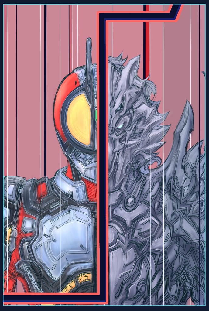 ブラスターフォーム / ウルフオルフェノク ステッカー