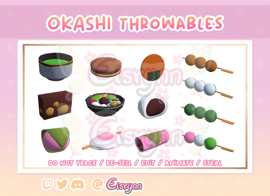 Okashi set - japanese throwables