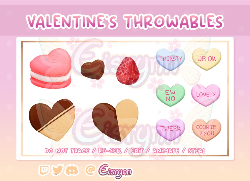 Valentine's day sweets - throwables (free)