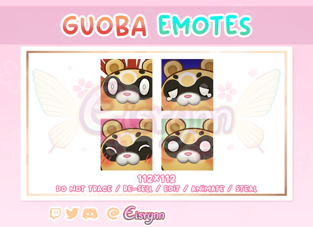 Guoba emotes pack
