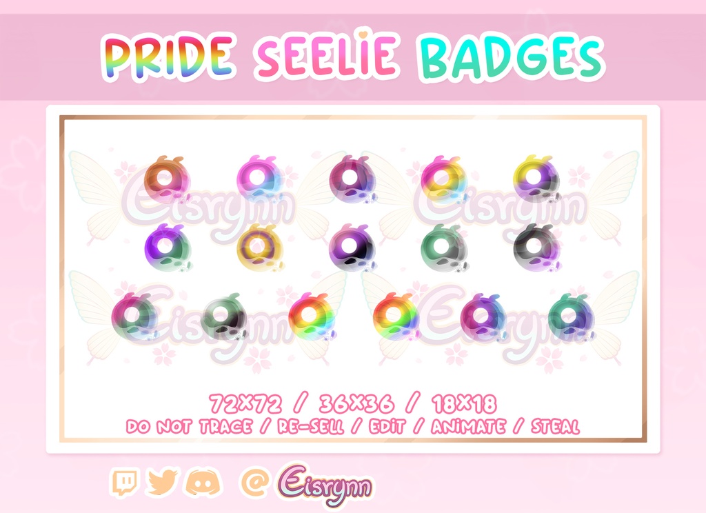 Pride seelie badges