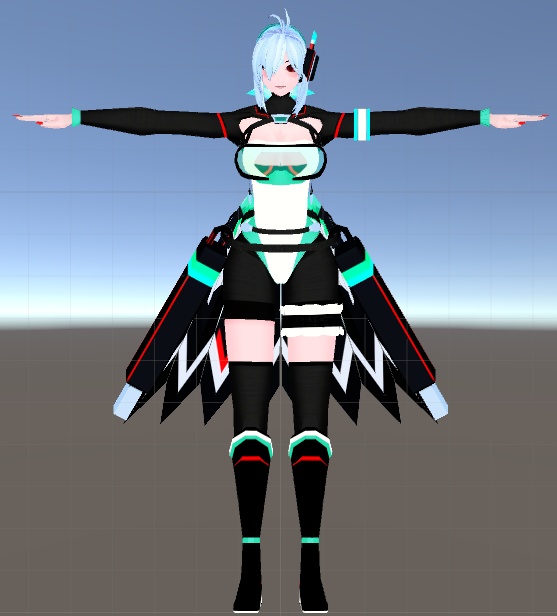 オリジナルアバター「C0-CYAN3-TypeP/こしあんさんプロトタイプ」