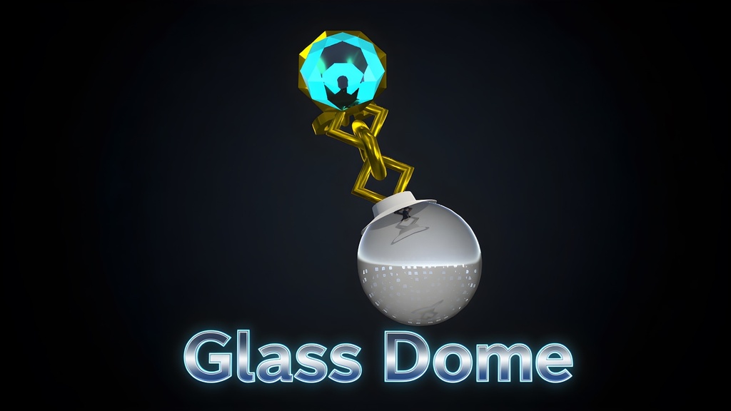 ガラスドームピアス