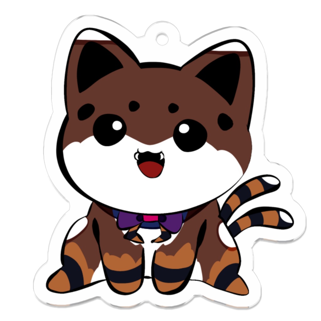 ばけねこぐも　アクリルキーホルダー