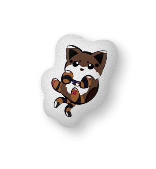 ばけねこぐも ふかふかクッション(ねっころがったver.)