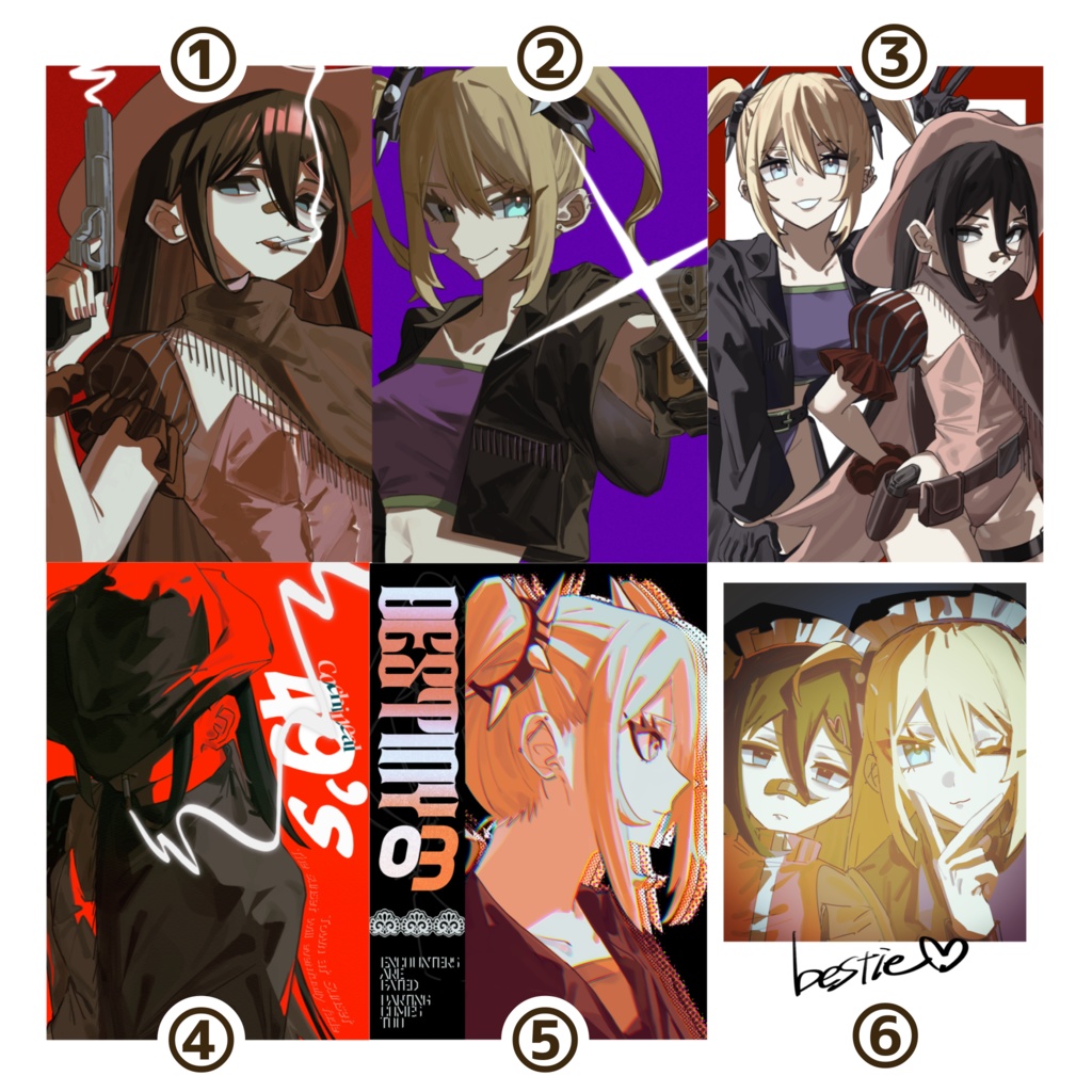 EMBERポストカード(全6種)