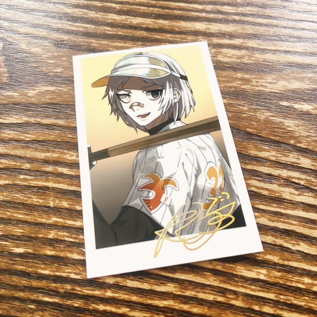 バッターOC箔押しフォトカード