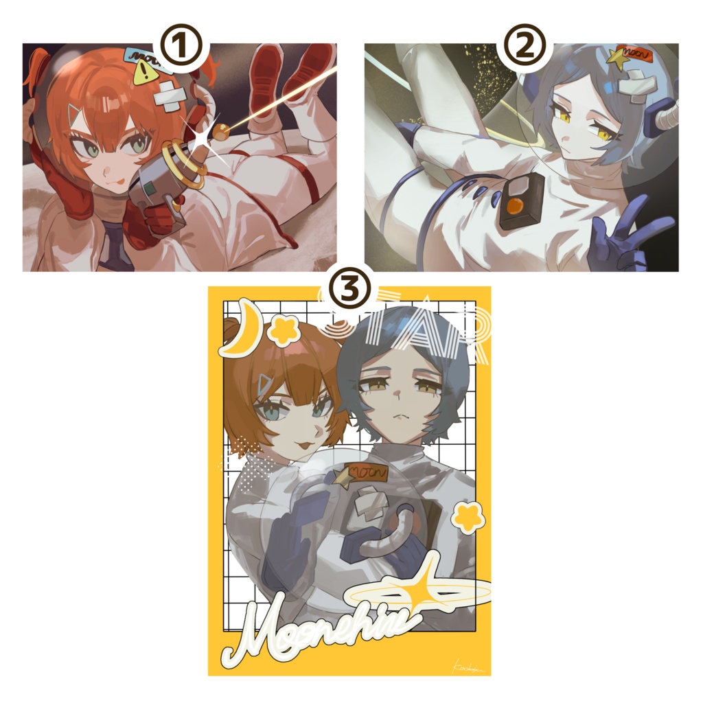 夢宙2025展ポストカード(全3種)