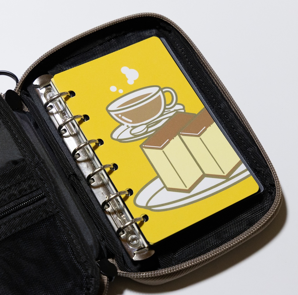 【紙製】おやつタイムペーパーディバイダー『カステラ』M6サイズ