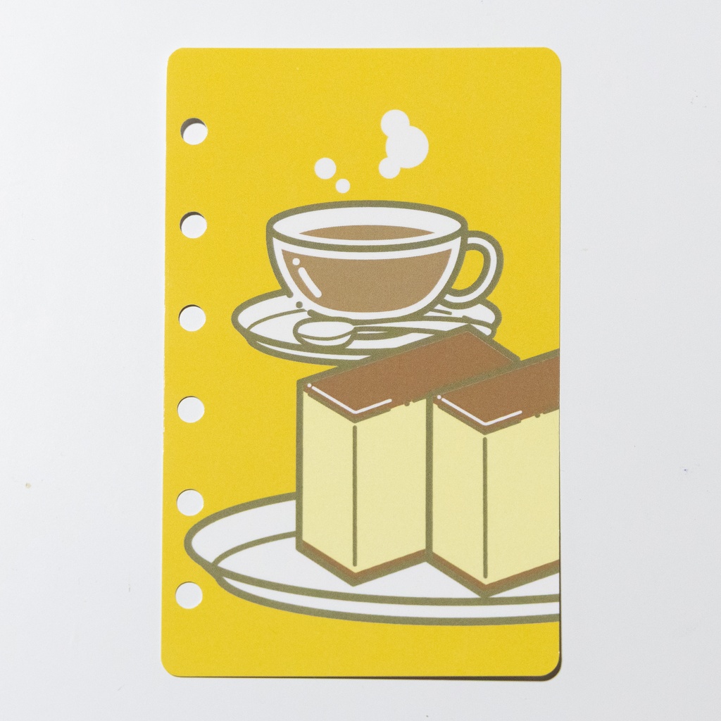 【紙製】おやつタイムペーパーディバイダー『カステラ』M6サイズ