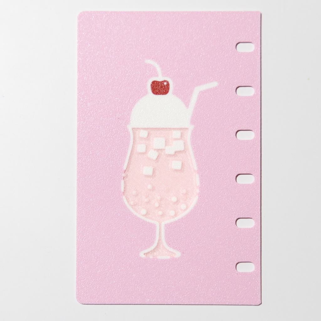 【3Dプリント製】おやつタイムディバイダー『ピンククリームソーダ』(通常版)