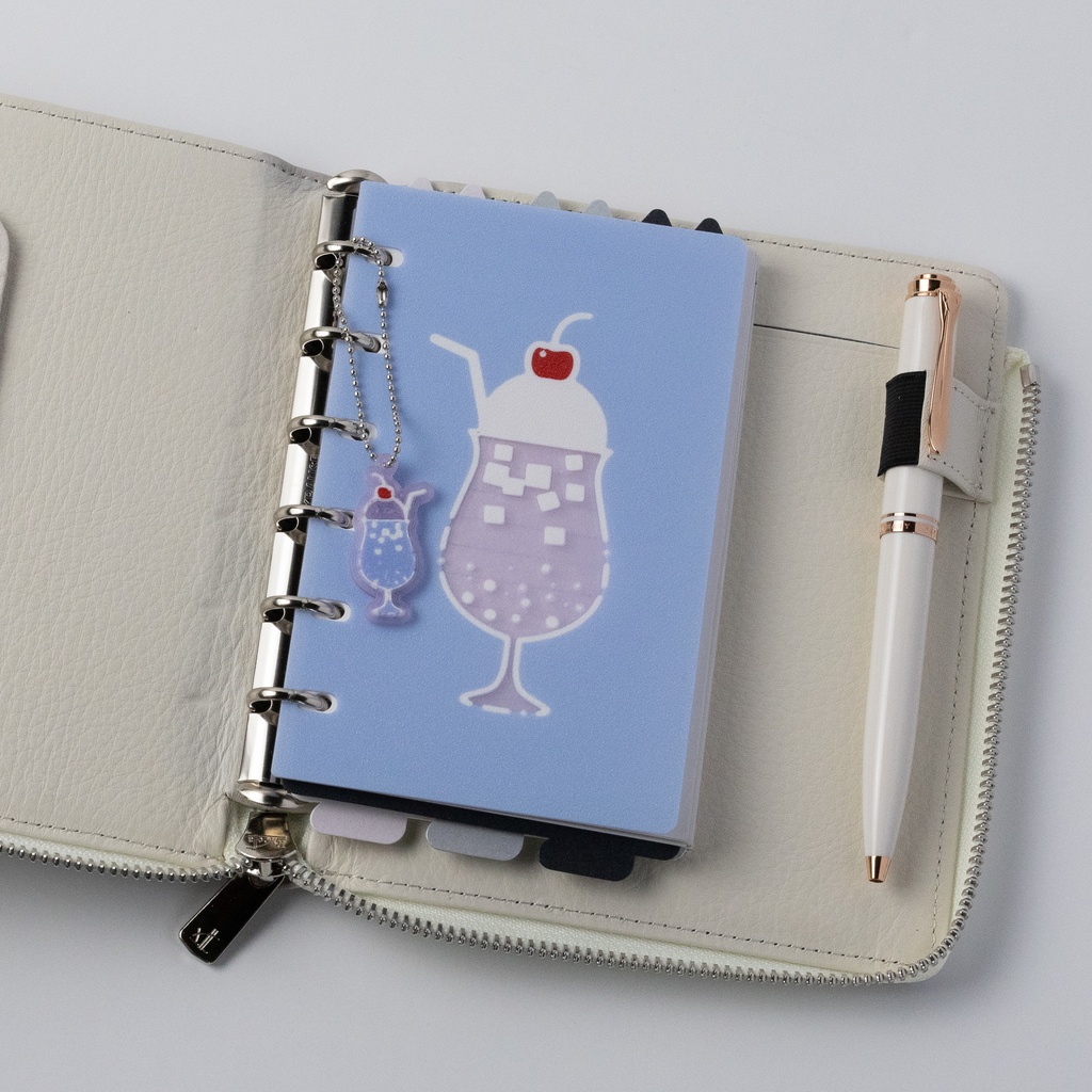 【3Dプリント製】通常盤(不透明)おやつタイムディバイダー『青紫クリームソーダ』