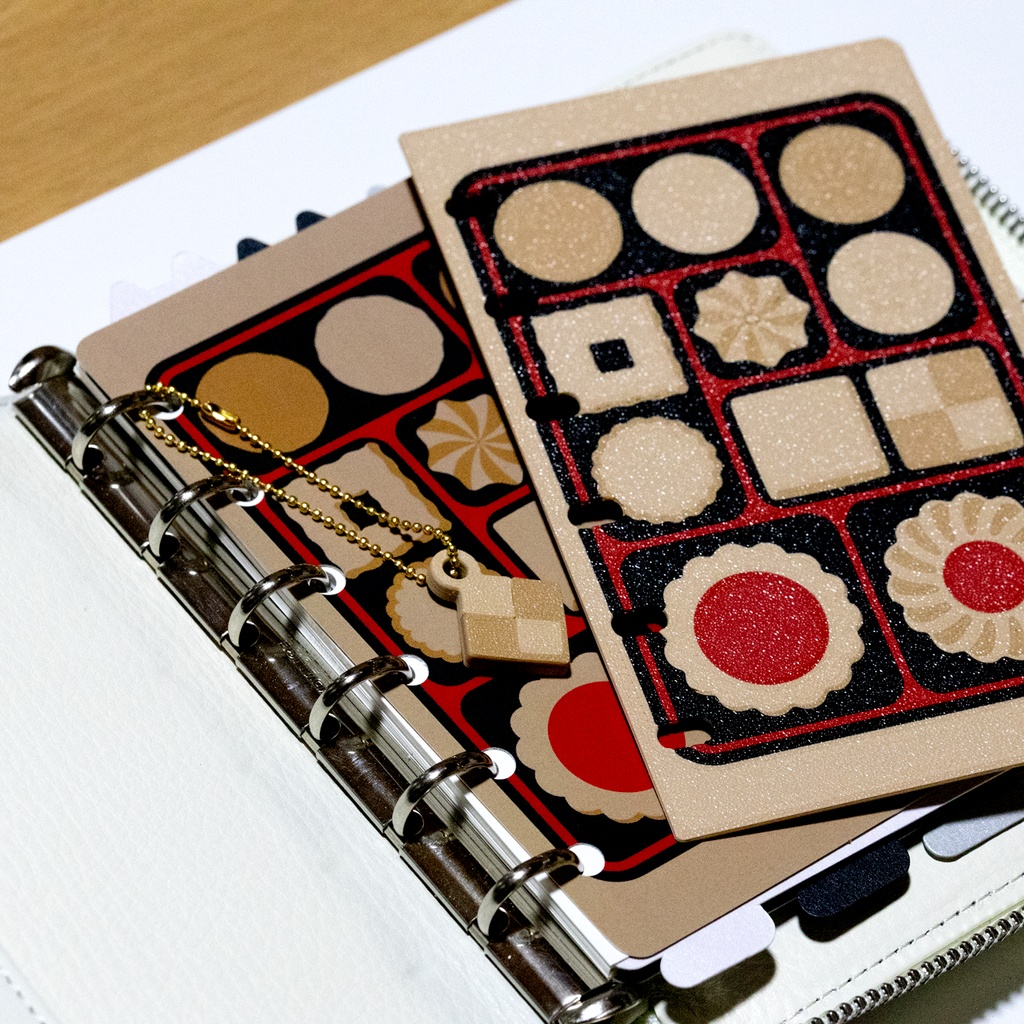 【紙製】おやつタイムペーパーディバイダー『クッキー缶』M6サイズ