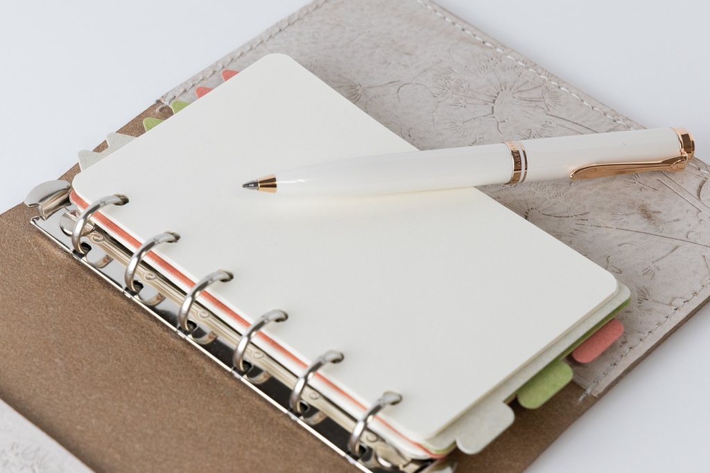 【紙製】3枚セット/M6サイズ手帳用「ねこのみみしっぽインデックス」ハルイロ