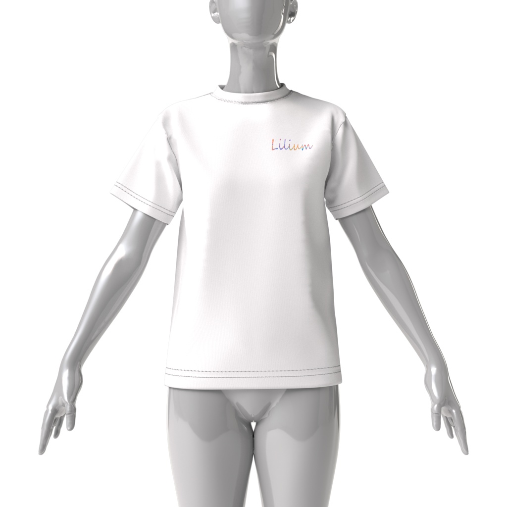 Lilium ビッグシルエットTシャツ White