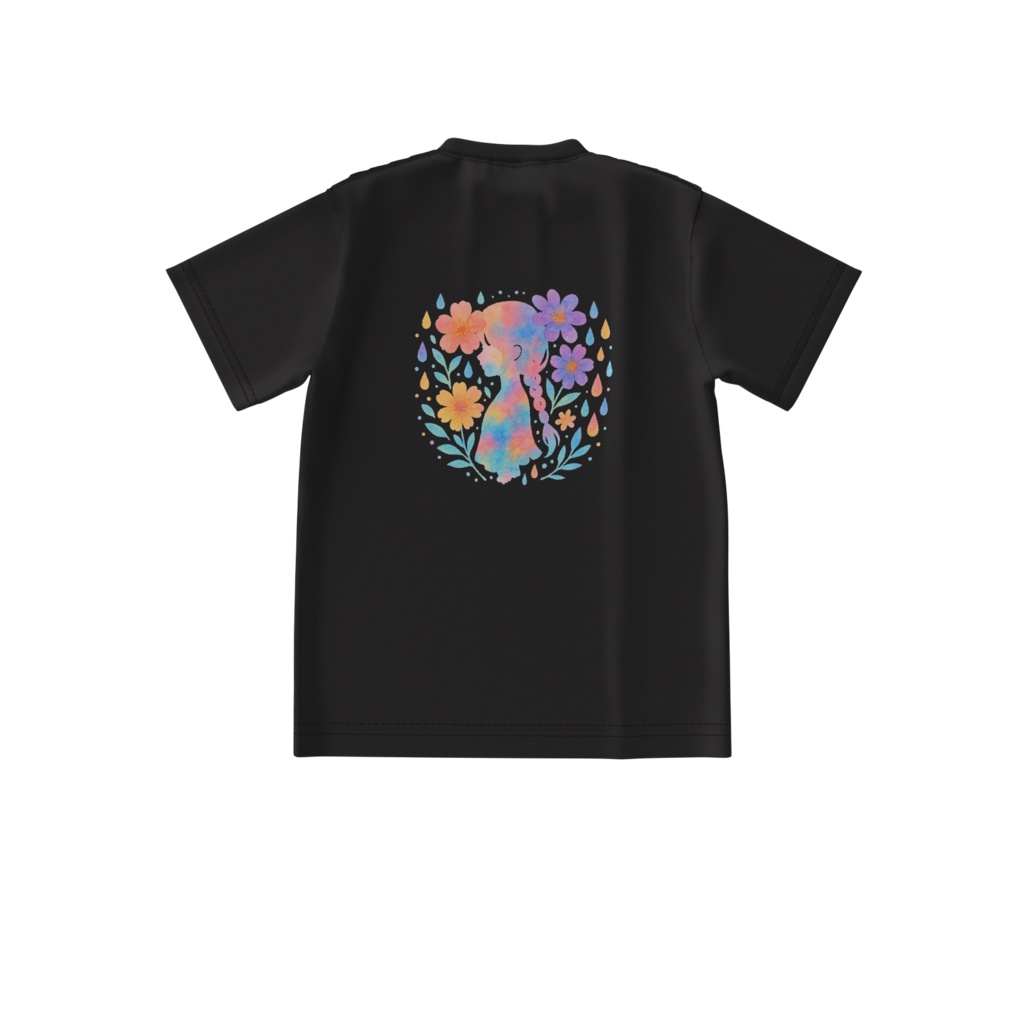 Lilium ビッグシルエットTシャツ Black