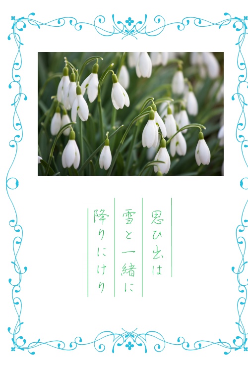 思ひ出は雪と一緒に降りにけり