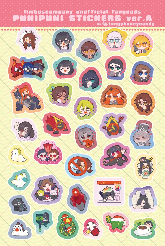 ぷっくりシール【Limbus Company同人グッズ】