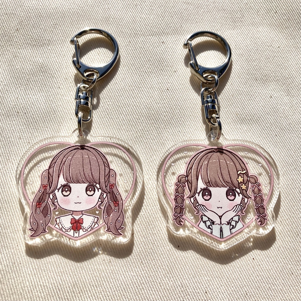 ツインテちゃんアクリルキーホルダー(左)