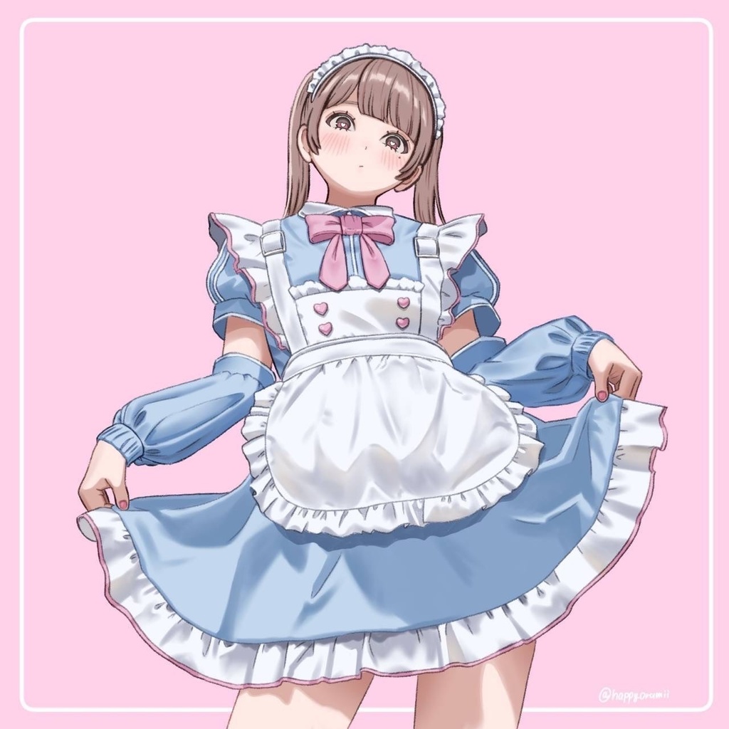 ステッカー 見下ろしメイドちゃん