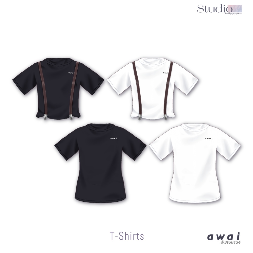 【VRoid衣装テクスチャ】Loose-Fitting awai Co-ords【#awai_Studio134】