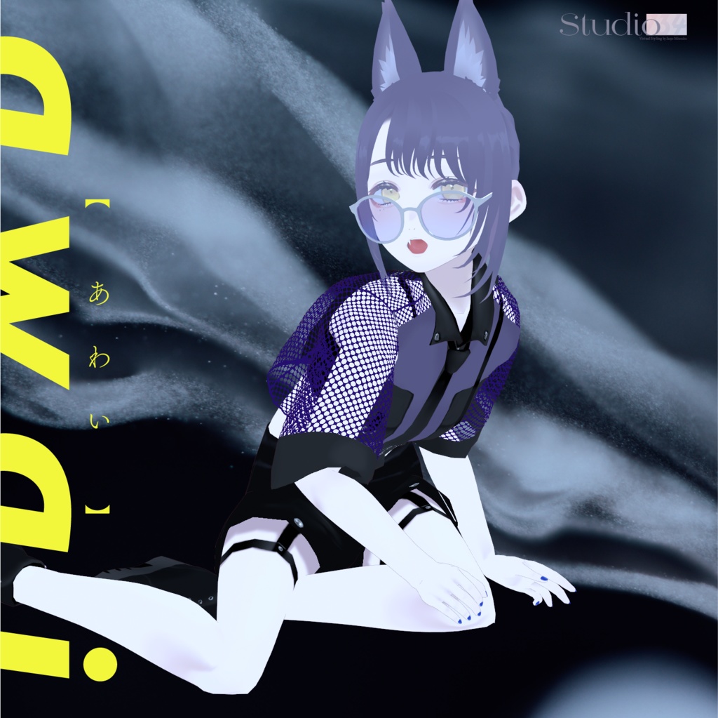 【VRoid衣装テクスチャ】Mesh shirts with a tie(無料版アリ)【#awai_Studio134】