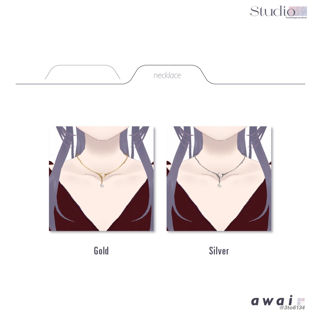 【VRoid衣装テクスチャ】High-gauge Knit Dress【#awai_Studio134】