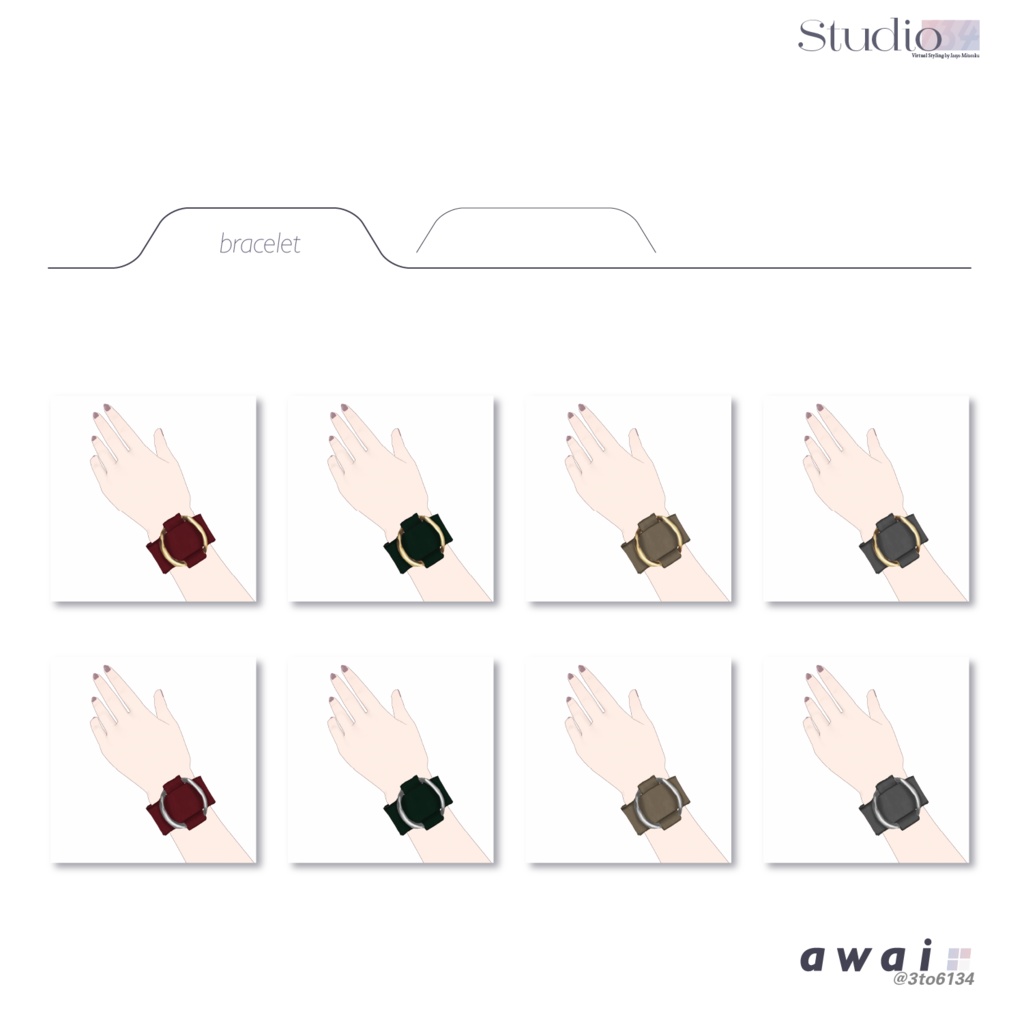 【VRoid衣装テクスチャ】High-gauge Knit Dress【#awai_Studio134】