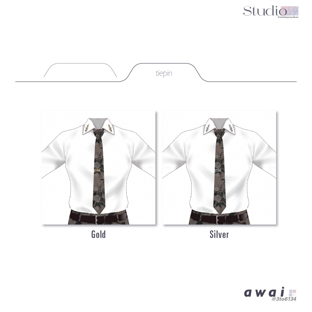 【VRoid衣装テクスチャ】Botanical Accessory【#awai_Studio134】