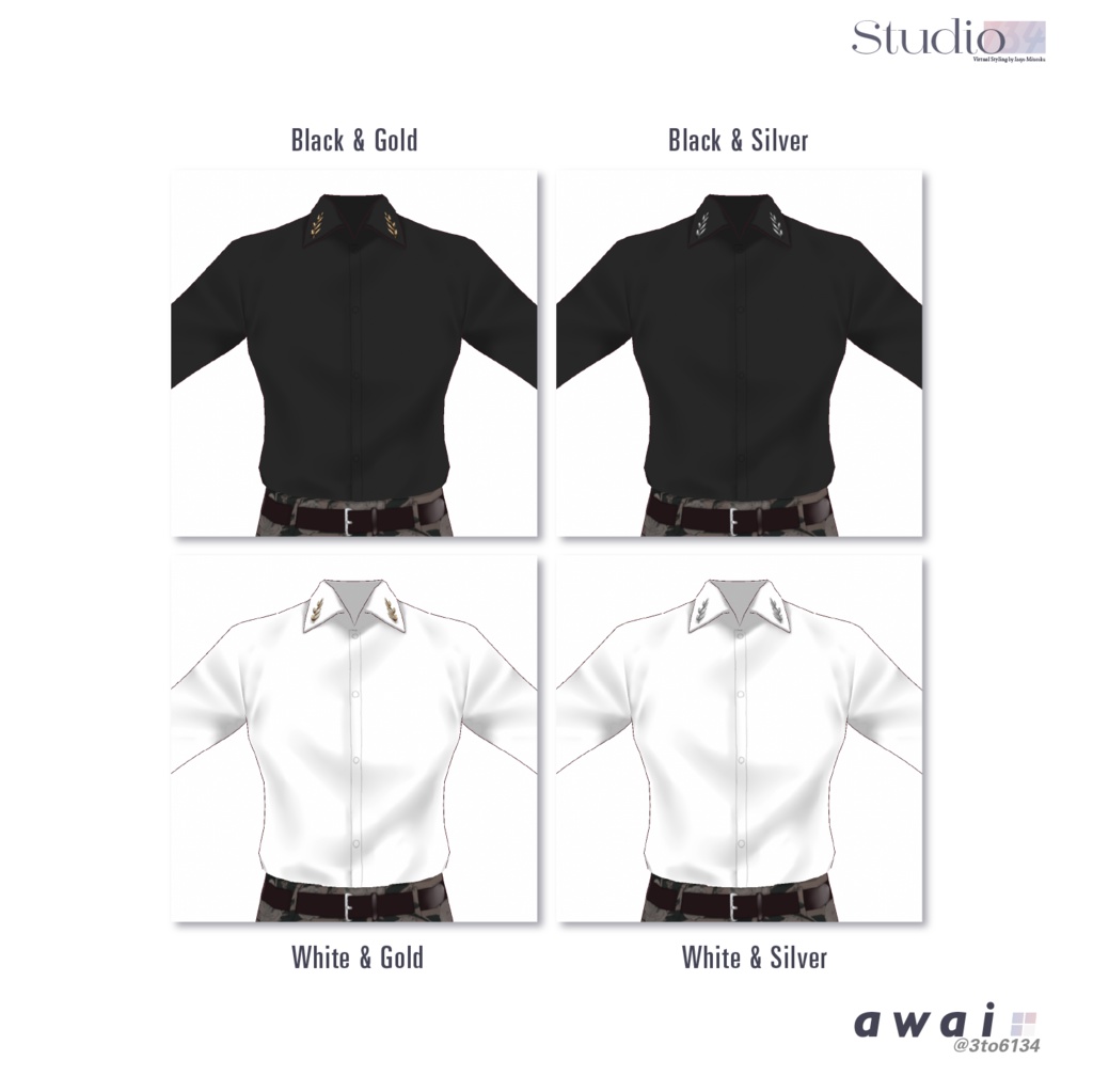 【VRoid衣装テクスチャ】Botanical Accessory【#awai_Studio134】