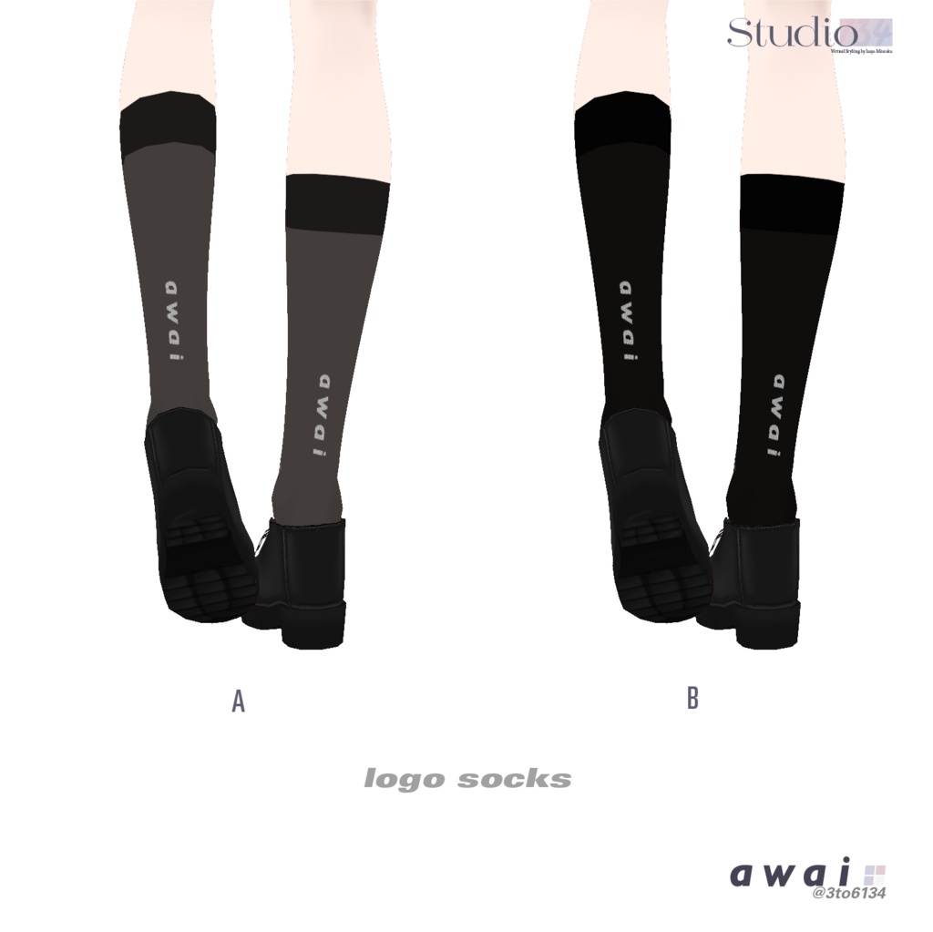 【VRoid衣装テクスチャ】Tyrolean Shoes【#awai_Studio134】