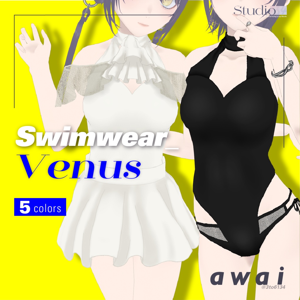 【VRoid衣装テクスチャ】Swimwear_Venus【#awai_Studio134】
