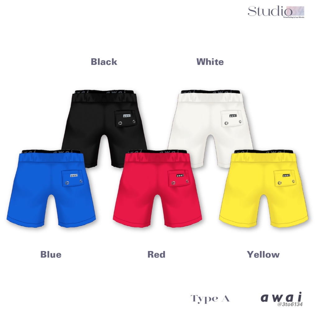 【VRoid衣装テクスチャ】Swimwear_Hesper【#aw