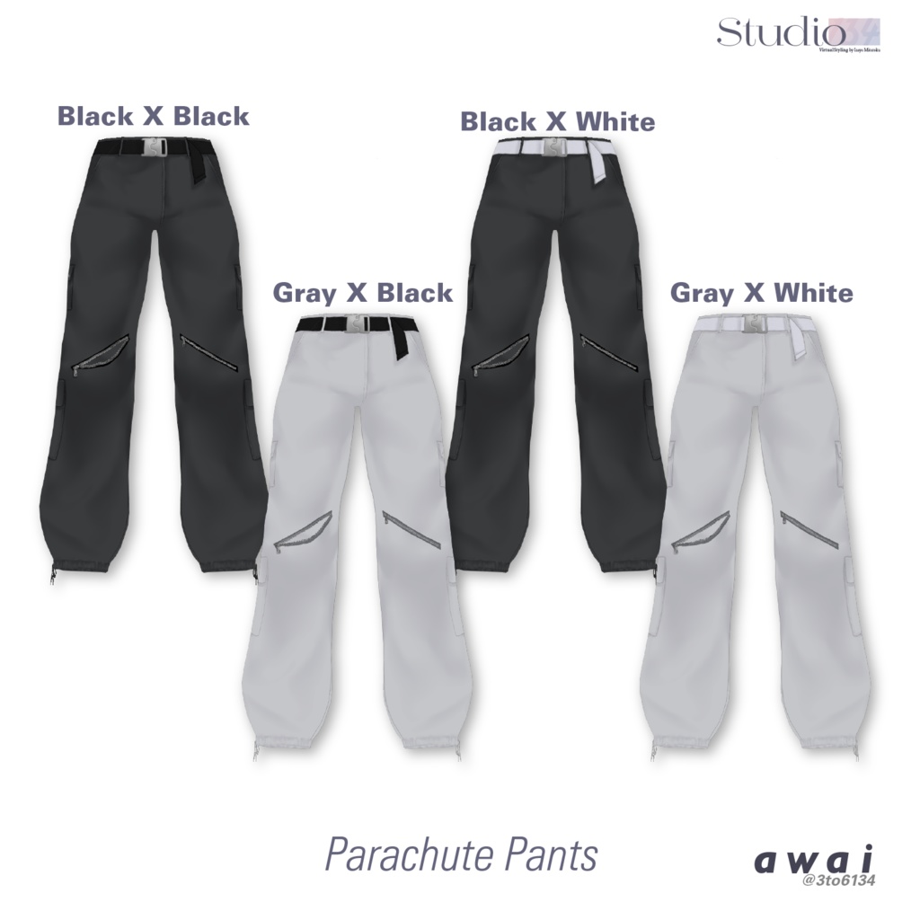 【VRoid衣装テクスチャ】Mesh Hoodie【#awai_Studio134】