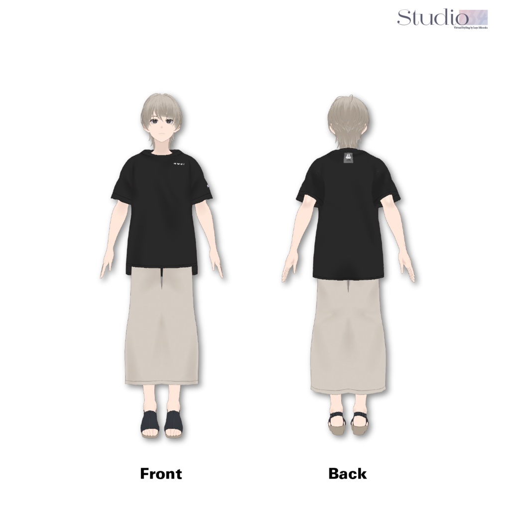 【VRoid Studio製3Dモデル】HARU【.vrm/.vroid同梱】