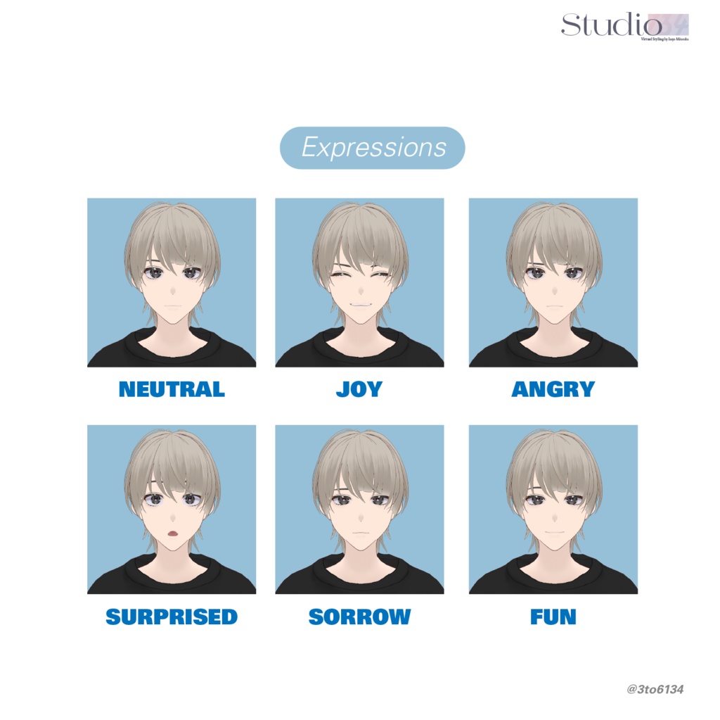 【VRoid Studio製3Dモデル】HARU【.vrm/.vroid同梱】