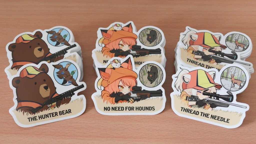 K.E.M.O. Hunters ステッカー 3種セット