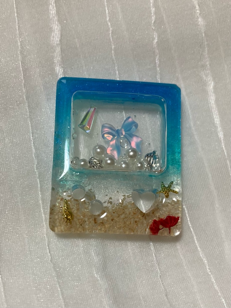 藍黄色海枯れイメージストラップ
