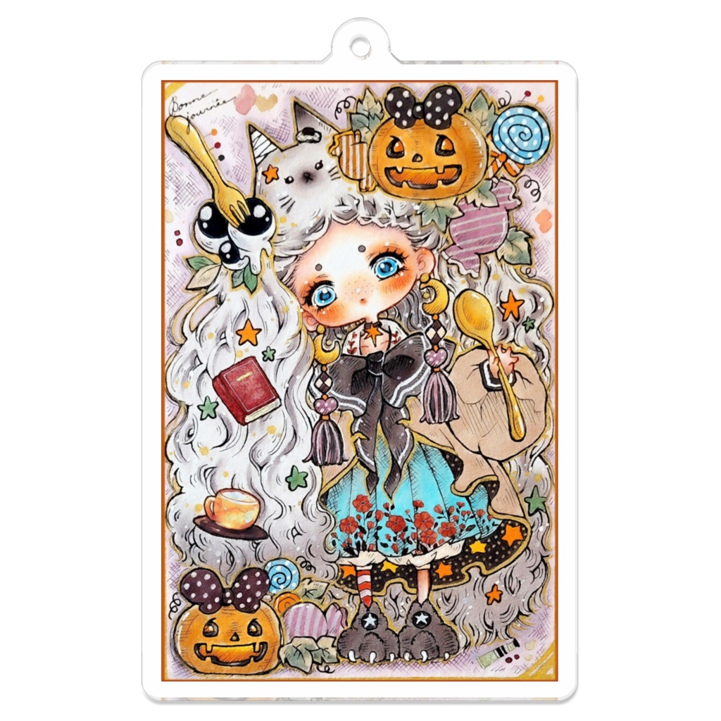 アクリルキーホルダー(ハロウィン兎)