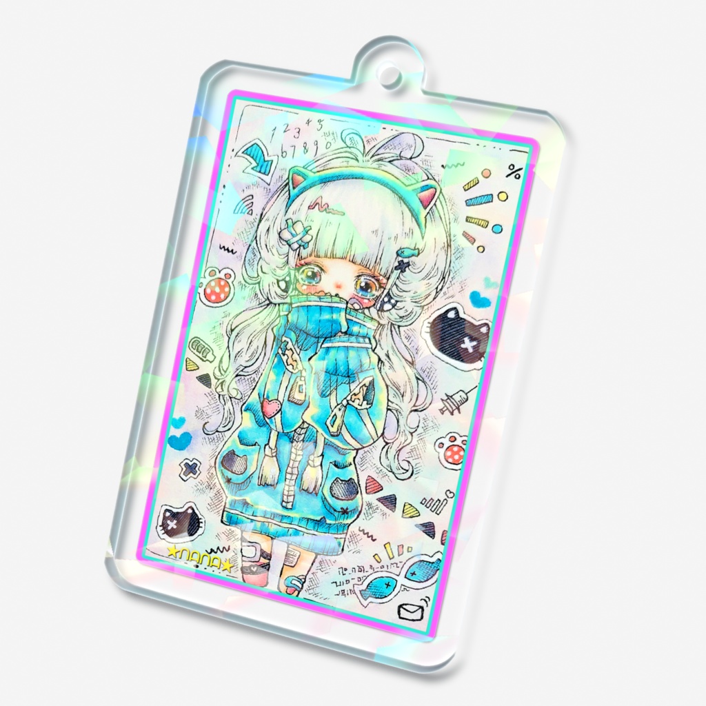 ホログラムキーホルダー(ジャージ娘)