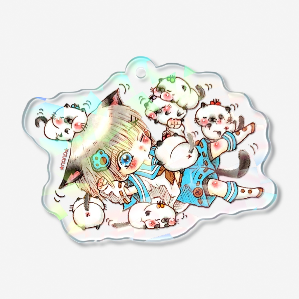 ホログラムキーホルダー(ｼｬﾑ君と弟達)