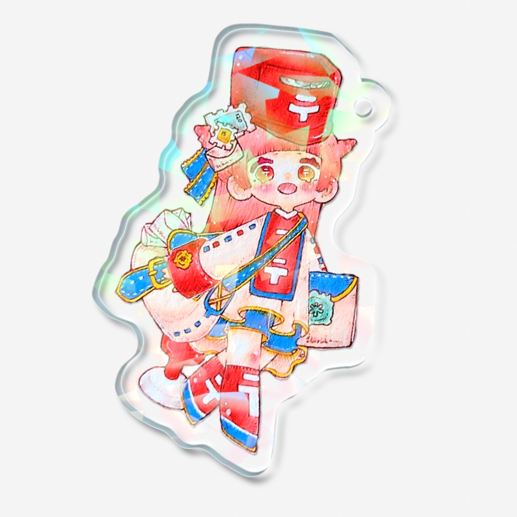 ホログラムキーホルダー(ポストちゃん)