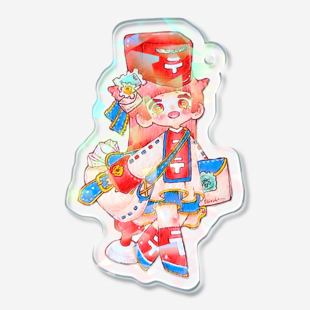ホログラムキーホルダー(ポストちゃん)