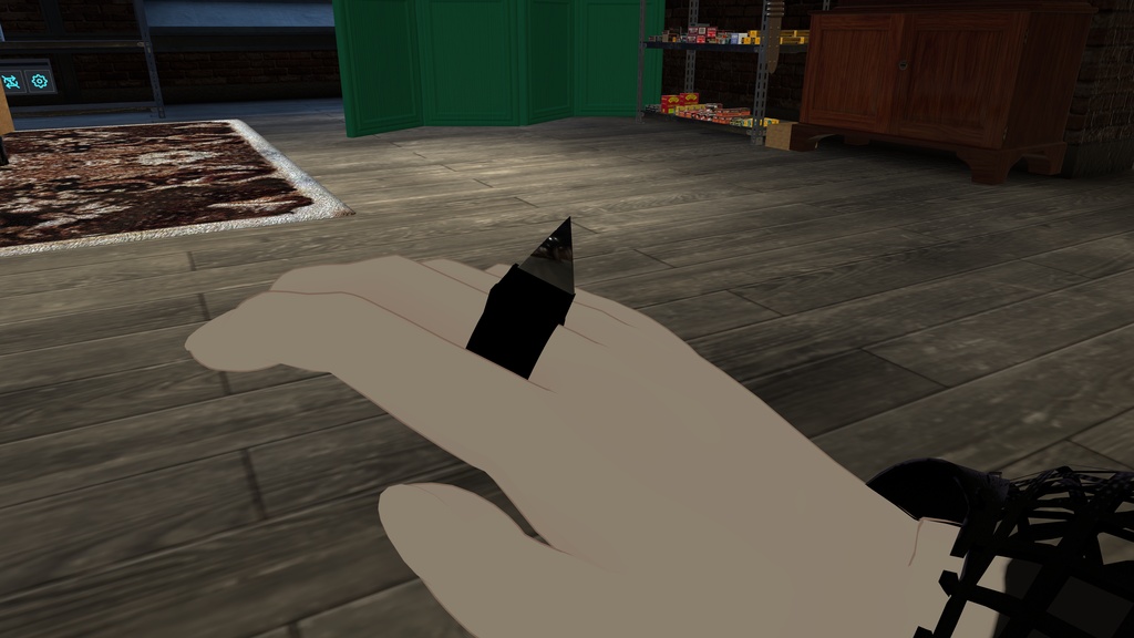 【VRChat】仕込みナイフ展開ギミック搭載指輪