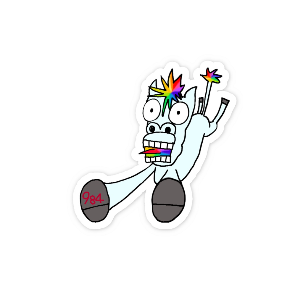 うめぇ馬ステッカー