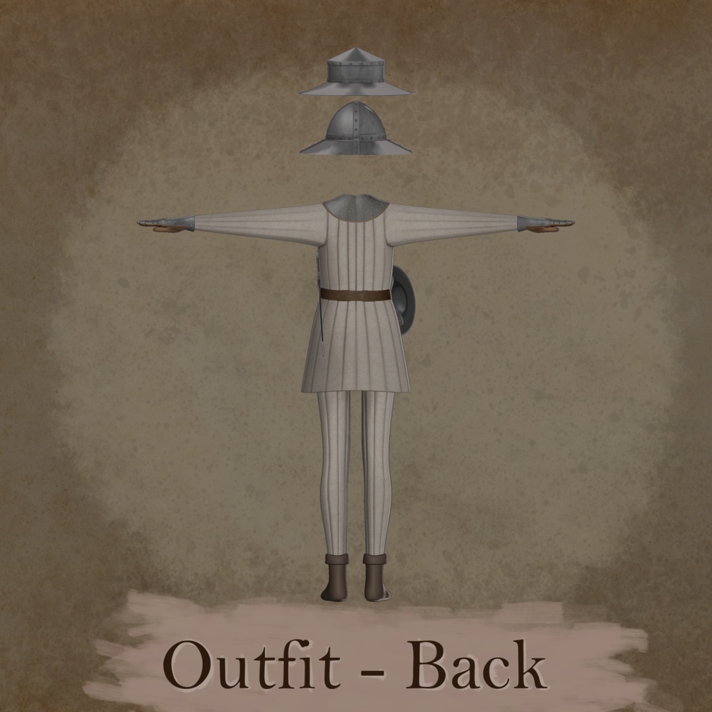 Medieval Town-Militia Outfit for +head
