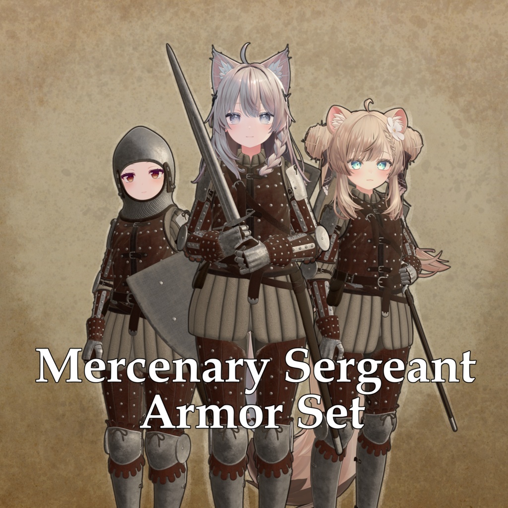 Medieval Mercenary Sergeant Armor Set