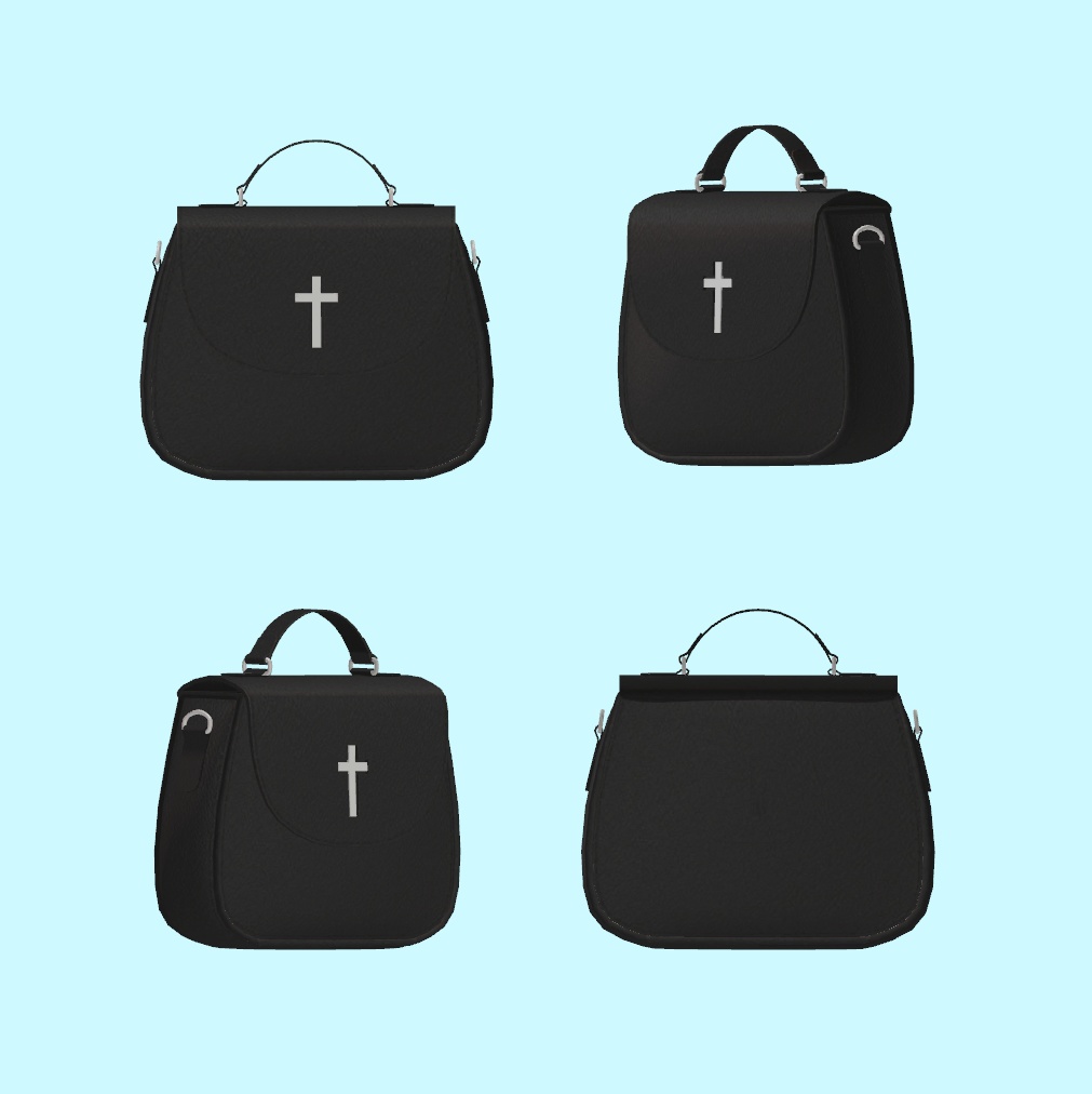 シンプル地雷系ショルダーバッグ