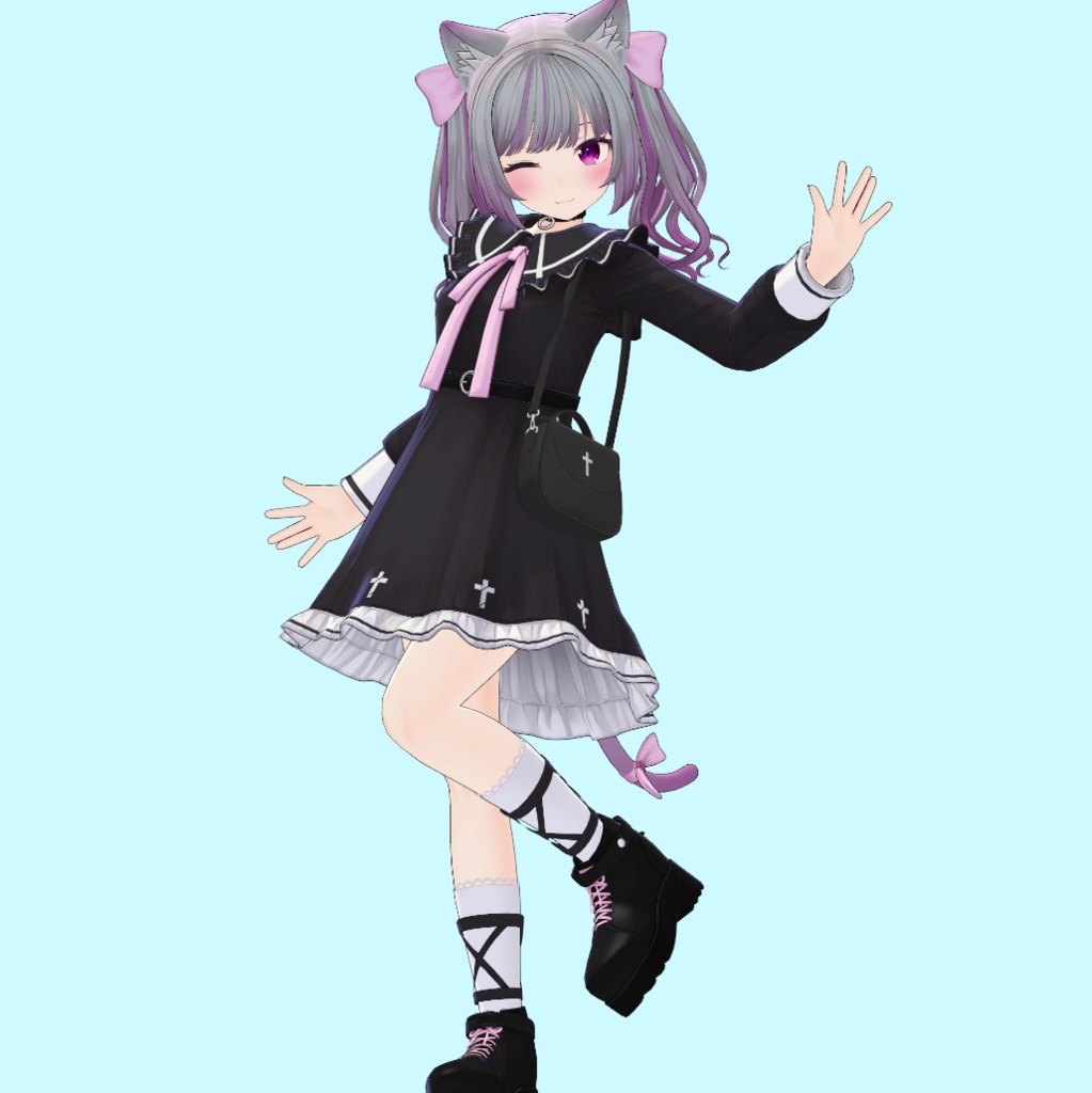 シンプル地雷系ショルダーバッグ